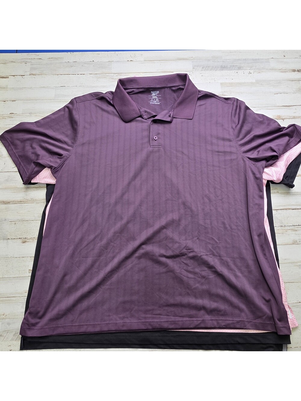 Lot of 3 Men's 3XL Wicking Golf Polo Casual Shirts Adidas Reebok Ben Hogan - Picture 4 of 6